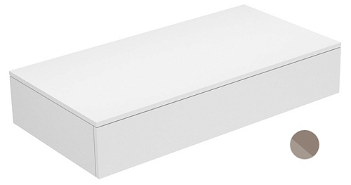 Тумба Keuco 31750140000 Edition 400 боковая 105х53.5 см, трюфель/стекло глянцевое трюфель купить недорого в интернет-магазине Керамос