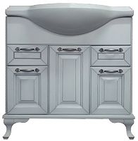 Тумба Loranto 561738.01.011 Пандора с раковиной, напольная, 80х34 см, белая