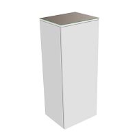 Шкаф-пенал Keuco 31720720001 Edition 400 средний 90х35 см, петли слева, белый/стекло глянцевое трюфель