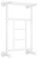 Полотенцесушитель водяной Сунержа 30-0282-6640 Ренессанс 660х400 мм, матовый белый