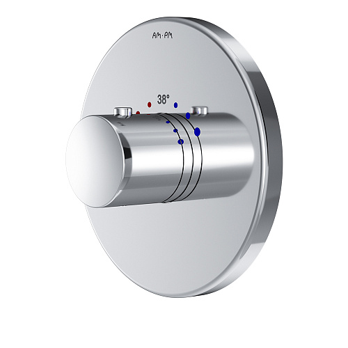 Смеситель AM.PM F8075500 Like, для душа, монтируемый в стену, хром Смеситель AM.PM F8075500 Like, для душа, монтируемый в стену, хром