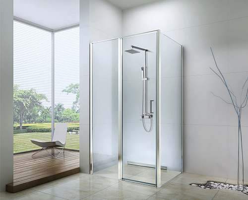 Душевой уголок Berges 061012 Urban 100х100 см, профиль хром сильвер Душевой уголок Berges 061012 Urban 100х100 см, профиль хром сильвер