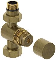 Вентиль Сунержа 05-1405-1234 прямой, (под шестигранник) G 1/2" НР х G 3/4" НГ, состаренная бронза