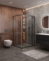 Душевой уголок Cezares MOLVENO MOLVENO-AH-21-100+30-C-GM-IV