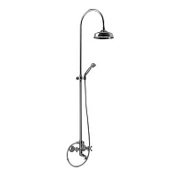Душевая система Cisal AC00415121  Arcana смеситель для ванны/душа,верхний душ,ручной душ с держателем и шлангом, цвет хром