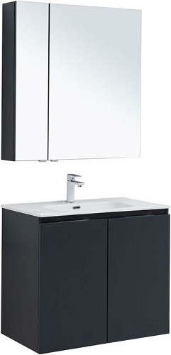 Комплект мебели Aquanet 00274212 Алвита New для ванной комнаты, серый купить недорого в интернет-магазине Керамос