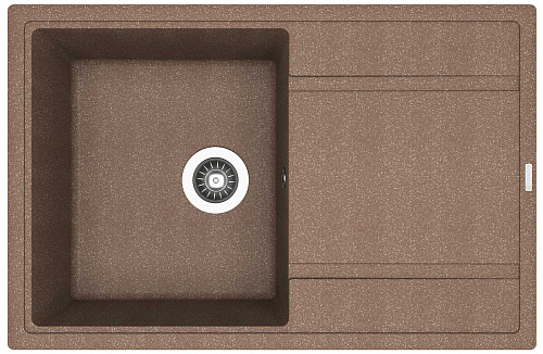 Мойка для кухни Florentina 20.270.C0780.105 Липси 78х51 см, с крылом, коричневая снят с производства