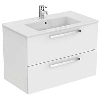 Тумба Ideal Standard E3242WG Tempo для раковины 80х44 см, подвесная, с 2мя ящиками, Lacquered White Glossy (белый лак глянцевый) Тумба Ideal Standard E3242WG Tempo для раковины 80х44 см, подвесная, с 2мя ящиками, Lacquered White Glossy (белый лак глянцевый)