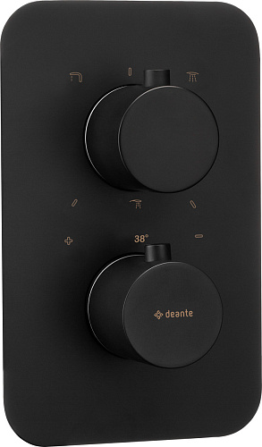 Внешняя часть Deante BXY_NEBT Round смесителя на 3 выхода, установка с Thermostatic Box BXY_X44T, Nero (черный) Внешняя часть Deante BXY_NEBT Round смесителя на 3 выхода, установка с Thermostatic Box BXY_X44T, Nero (черный)