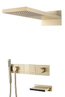 Встроенная душевая система 55х45х140 см Boheme ZODIAC 132-2-G золото Встроенная душевая система 55х45х140 см Boheme ZODIAC 132-2-G золото