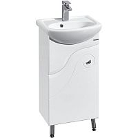 Тумба Акватон 1A0652K0KO01L Колибри с раковиной, 45х38 см, белый глянец