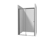 Душевая дверь Deante KTSPN13P Kerria Plus раздвижная 130х200 см, стекло прозрачное, Total White/Nero (черный)