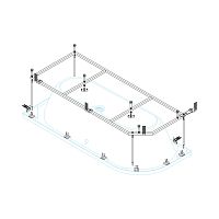 Каркас для ванны Cezares METAURO CORNER-MF