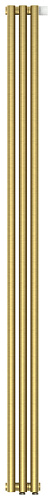 Радиатор Сунержа 051-0311-1803 Эстет-1 отопительный н/ж EU50 правый 1800х135 мм/ 3 секции, состаренная латунь