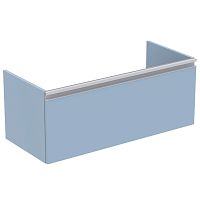 Тумба Ideal Standard T0048WI Tesi для раковины 100х44 см, подвесная, с ящиком, Matt Avio (серо-голубой матовый/ручка - светло-серый матовый) Тумба Ideal Standard T0048WI Tesi для раковины 100х44 см, подвесная, с ящиком, Matt Avio (серо-голубой матовый/ручка - светло-серый матовый)