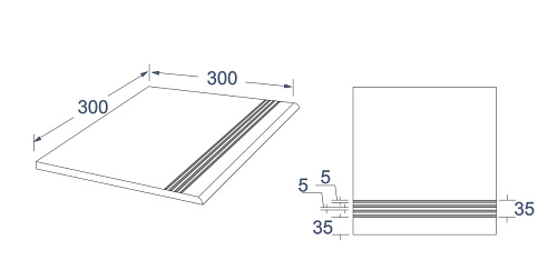 Ступень  STANDART GB_ST01_30_4 купить недорого в интернет-магазине Керамос