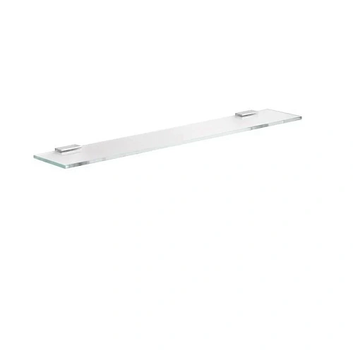 Полочка Keuco 12710015600 Moll стеклянная без зеленого канта, хром купить недорого в интернет-магазине Керамос