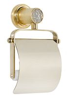 Держатель Boheme 10921-G Royal Crystal Gold для туалетной бумаги с крышкой, золото