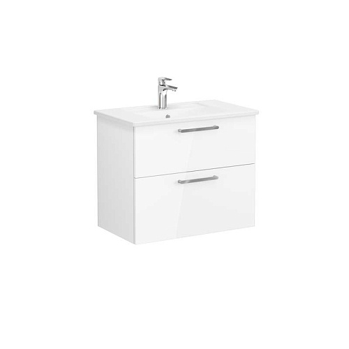 Тумба Vitra 66306 Root с раковиной 80х47 см, подвесная, GWHITE (глянцевый белый) купить недорого в интернет-магазине Керамос