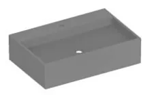 Раковина Keuco 39062908001 Edition 90 подвесная 80х53.5 см, серый сланец