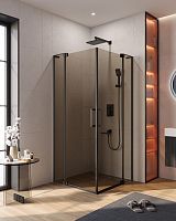 Душевой уголок CEZARES SLIDER-A-2-90/100-BR-NERO Душевой уголок CEZARES SLIDER-A-2-90/100-BR-NERO