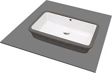 Раковина Deante CDT_6U5U Temisto встраиваемая снизу 50х30 см, белая Раковина Deante CDT_6U5U Temisto встраиваемая снизу 50х30 см, белая