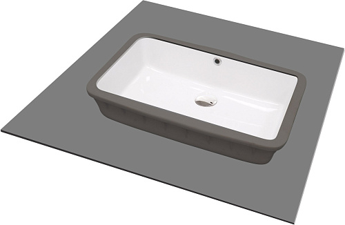 Раковина Deante CDT_6U5U Temisto встраиваемая снизу 50х30 см, белая Раковина Deante CDT_6U5U Temisto встраиваемая снизу 50х30 см, белая