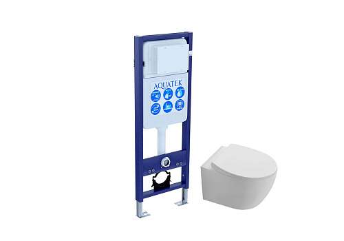 Инсталляция с подвесным унитазом Aquatek Сириус SET AQUATEK СИРИУС-INS17