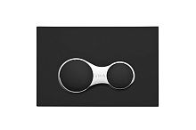 Клавиша смыва Vitra 740-0411 Sirius, двойной смыв, матовый черный