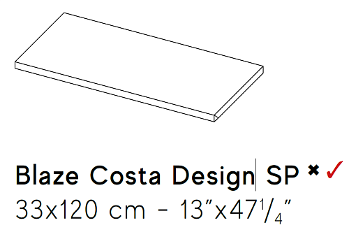Декоративный элемент AtlasConcorde BLAZE BLAZECortenCostaDesign33x120SP купить недорого в интернет-магазине Керамос