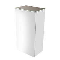 Шкаф-пенал Keuco 31725820002 Edition 400 средний 90х45 см, петли справа, белый глянцевый/стекло глянцевое трюфель