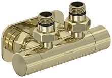 Вентиль Сунержа 020-1416-1234, 2х1/2" угловой скрытый-скрытый EU50, шампань