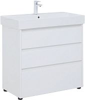 Тумба с раковиной Aquanet 00307078 Nova Lite, 86х46 см, белая