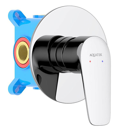 Смеситель Aquatek AQ1166CR Бетта для душа (внешняя и скрытая часть), хром Смеситель Aquatek AQ1166CR Бетта для душа (внешняя и скрытая часть), хром