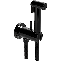 Гигиенический душ Cisal CY00794540  Shower со шлангом 120 см,вывод с держателем и встроенный прогрессивный картридж, цвет черный