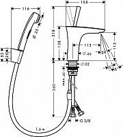 Смеситель для биде Hansgrohe Pura Vida 15275400