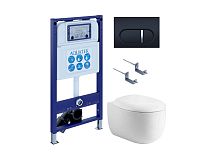 Комплект: Унитаз, Инсталляция, Кнопка смыва Aquatek Альтаир SET AQUATEK АЛЬТАИР cm-045 4в1