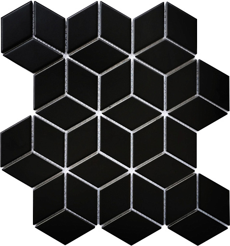 Мозаика Bonaparte Керамическая мозаика Landa Black (matt) купить недорого в интернет-магазине Керамос