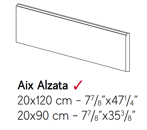 Декоративный элемент AtlasConcorde AIX AixBlancAlzata20x120SP купить недорого в интернет-магазине Керамос