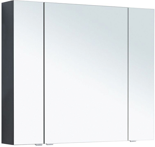 Зеркальный шкаф Aquanet 00277543 Алвита New без подсветки, 100х85 см, серый купить недорого в интернет-магазине Керамос
