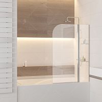 Шторка на ванну RGW SC-07 03110710-11 Screens распашная маятниковая 100х150 см, прозрачное стекло