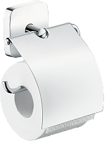 Бумагодержатель с крышкой Hansgrohe Pura Vida 41508000