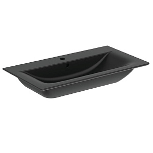 Раковина Ideal Standard E0279V3 Connect Air Vanity подвесная 85х46 см, для монтажа соло, Silk Black (черный шелк)