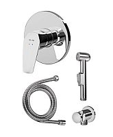 Гигиенический набор AM.PM F40H9000 Gem, для скрытого монтажа со смесителем для душа, хром