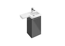 Тумба под раковину Villeroy & Boch Subway 2.0 A817 01FP, серый глянец