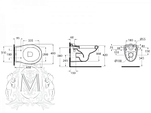 Унитаз подвесной Migliore  ML.IMP-25.340.BI