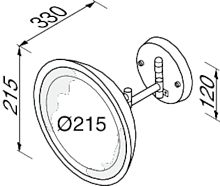 Зеркало Geesa MIRROR GEESA 911093, Зеркало  ЛАТУНЬ
