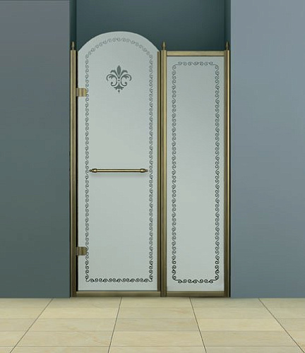 Душевая дверь в нишу Cezares RETRO-B-11-100-CP-G-L
