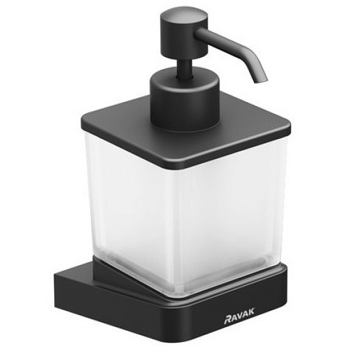 Дозатор Ravak X07P559 10° TD 231.20 жидкого мыла, черный купить недорого в интернет-магазине Керамос