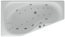 Ванна Aquatek MED180-0000018 Медея акриловая 170х95 см, левая/гидромассаж ПН + спин. масс. 6 форс., с фронтальным экраном, белая